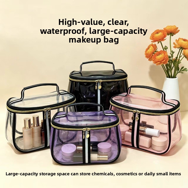 Toiletry Bag Tsa - Pu 화장품 가방 휴대용 방수 투명
