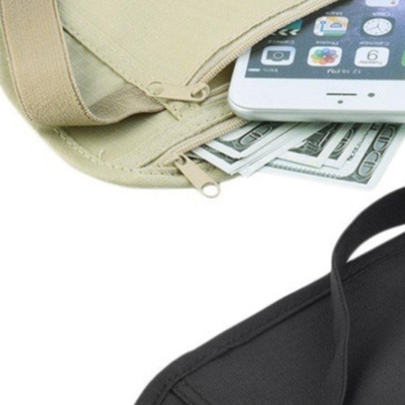 Money Belt Hidden - 보이지 않는 허리 가방, 여권, 현금,
