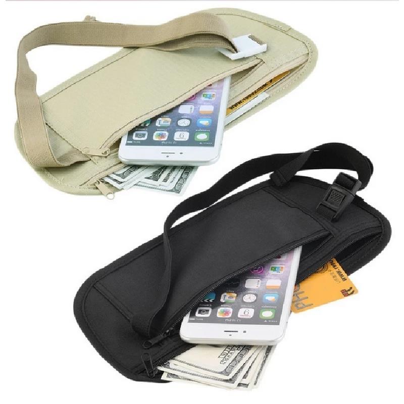 Money Belt Hidden - 스포츠 러닝 허리 가방, 보이지 않는