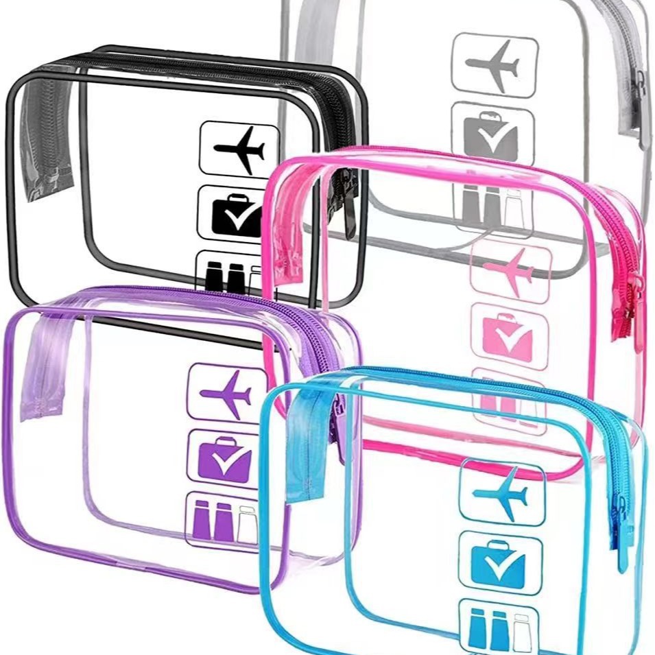 Toiletry Bag Tsa - 투명 지퍼 메이크업 정리 가방 -