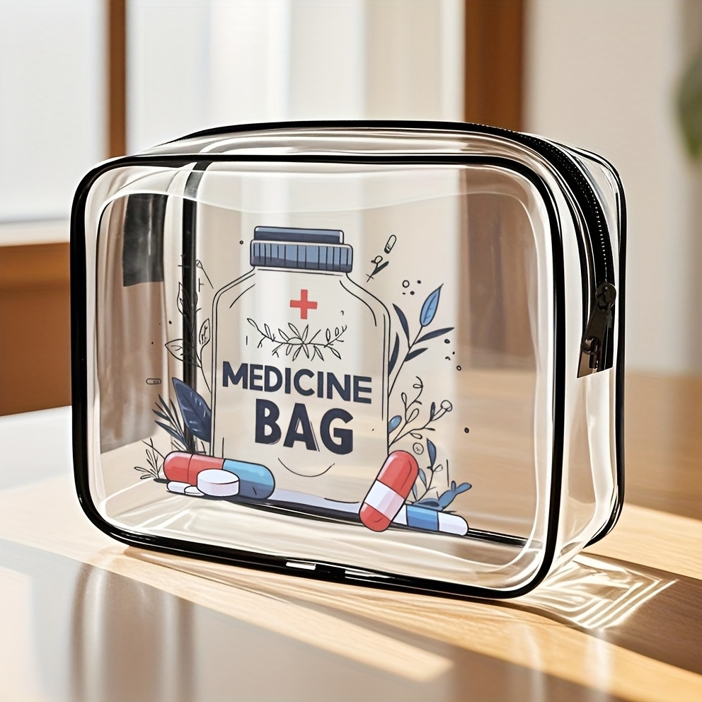 Toiletry Bag Tsa - 1개 투명 메이크업 가방 투명 여행용
