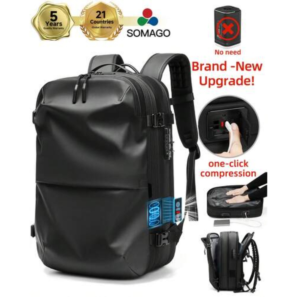 Travel Lock Tsa Approved - 원클릭 확장형 진공 압축 백팩 60L