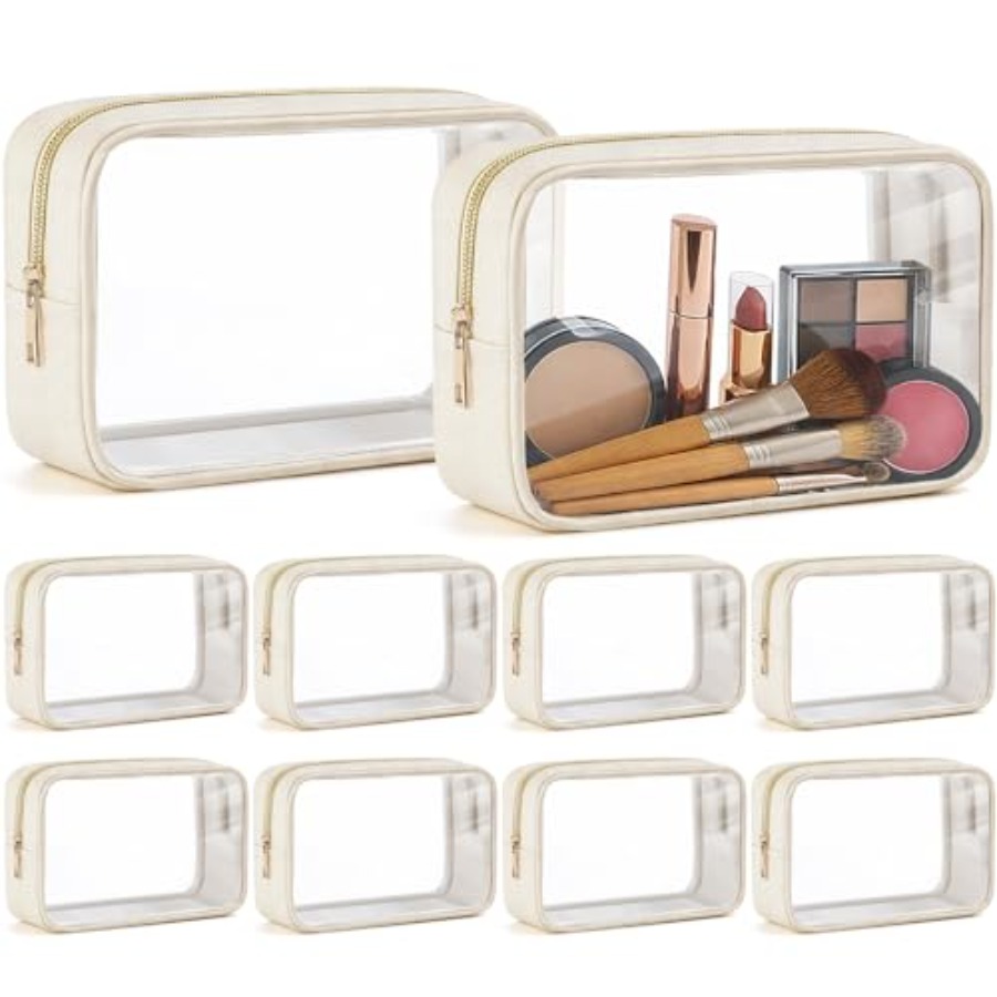 Toiletry Bag Tsa - 10개 투명 메이크업 가방 세트, TSA