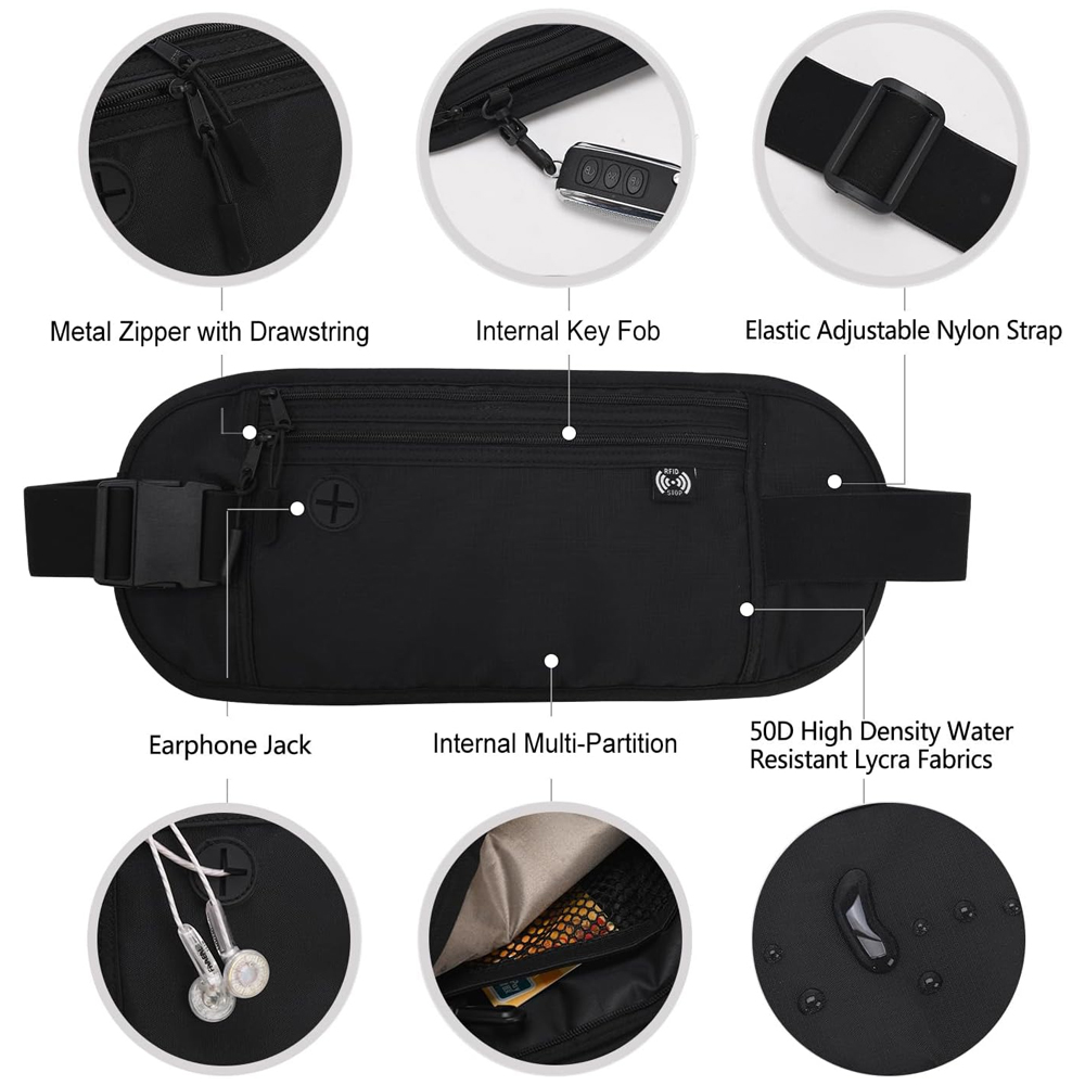 1개 안전 여행용 머니 벨트, 은밀한 RFID 차단 여 - Money Belt Hidden 리뷰 및 가격