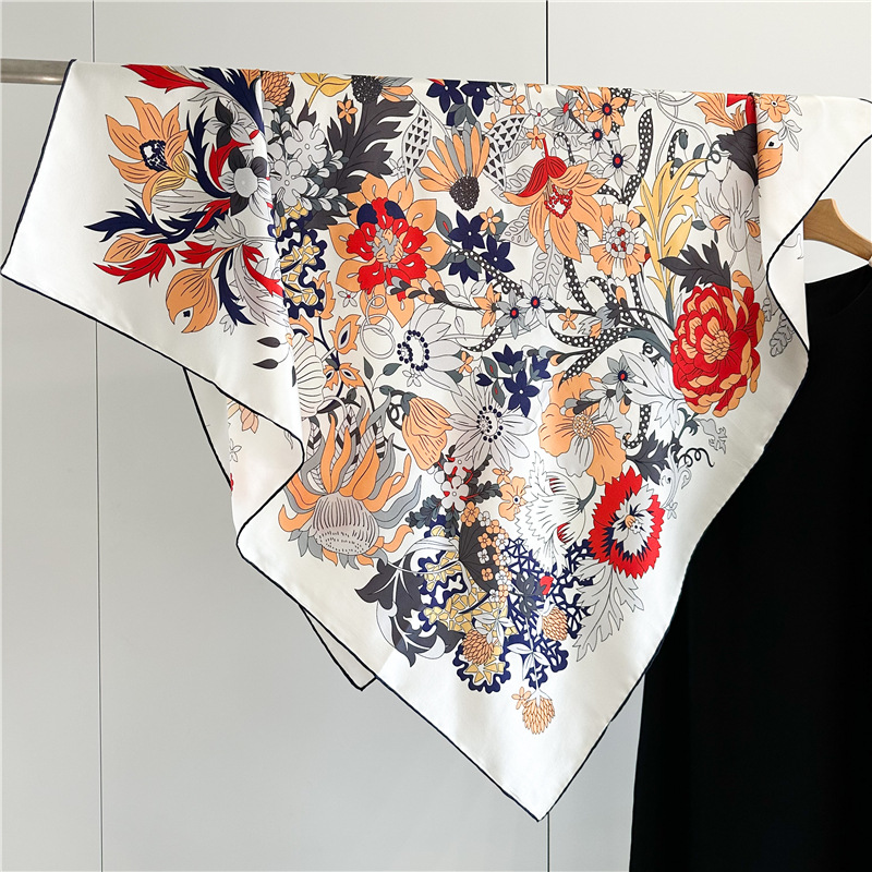 110CM 실크 스카프 럭셔리 브랜드 디자이너 핸드 롤 - Travel Accessories Luxury Brands 리뷰 및 가격