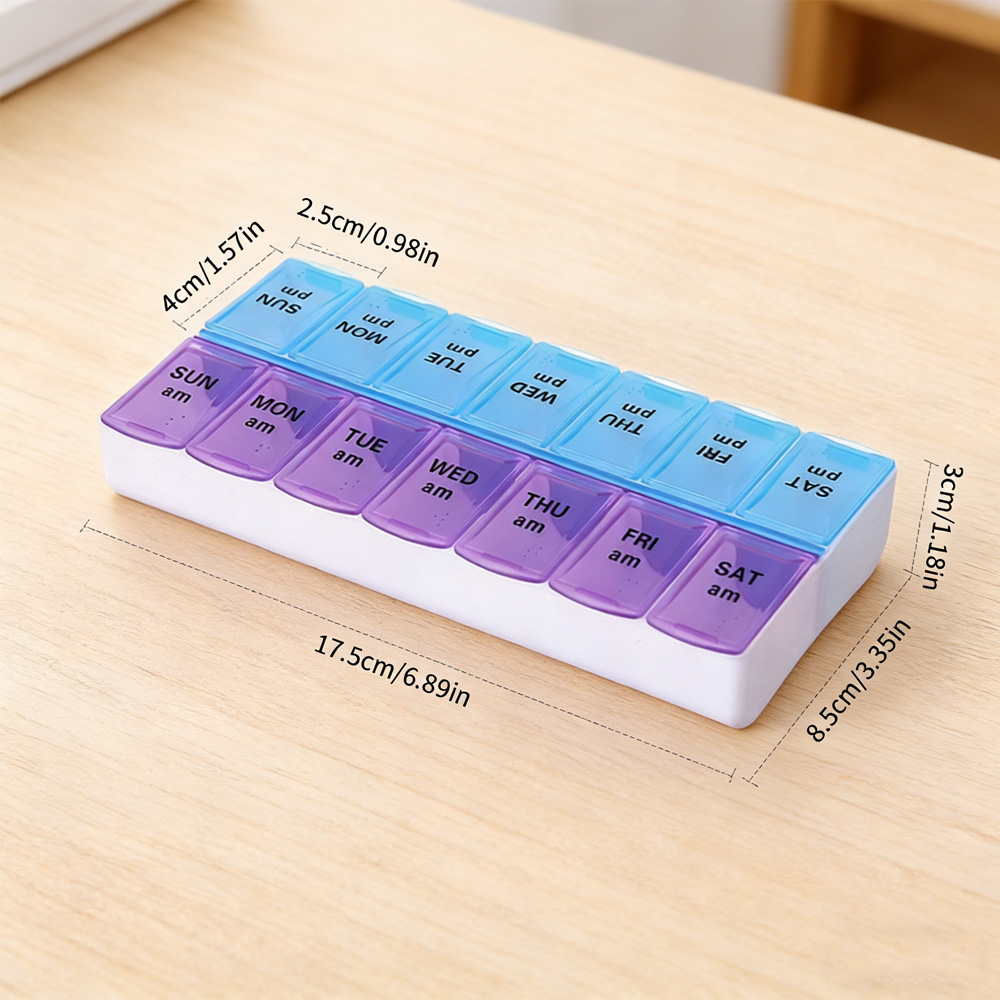 14개의 칸막이가 있는 독립형 알약 케이스 휴대용 약통 - Travel Accessories Us 리뷰 및 가격