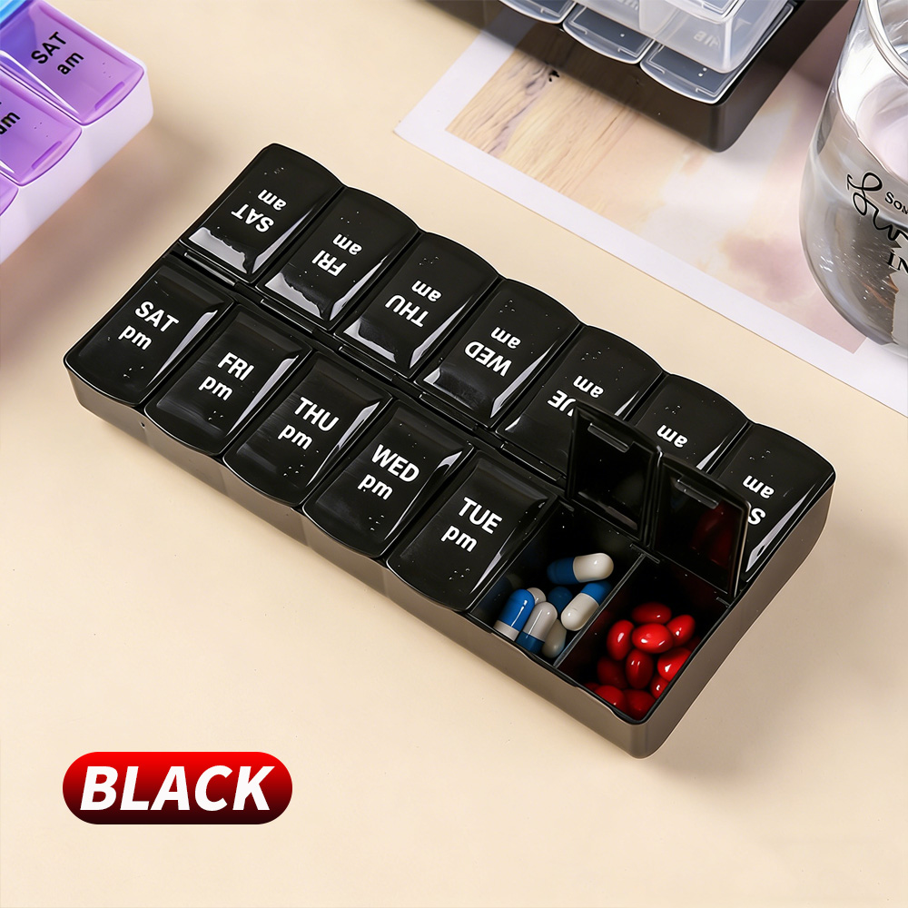 14개의 칸막이가 있는 독립형 알약 케이스 휴대용 약통 - Travel Accessories Us 리뷰 및 가격