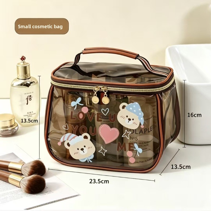 Pu 화장품 가방 휴대용 방수 투명 대용량 여행용 수납 - Toiletry Bag Tsa 리뷰 및 가격