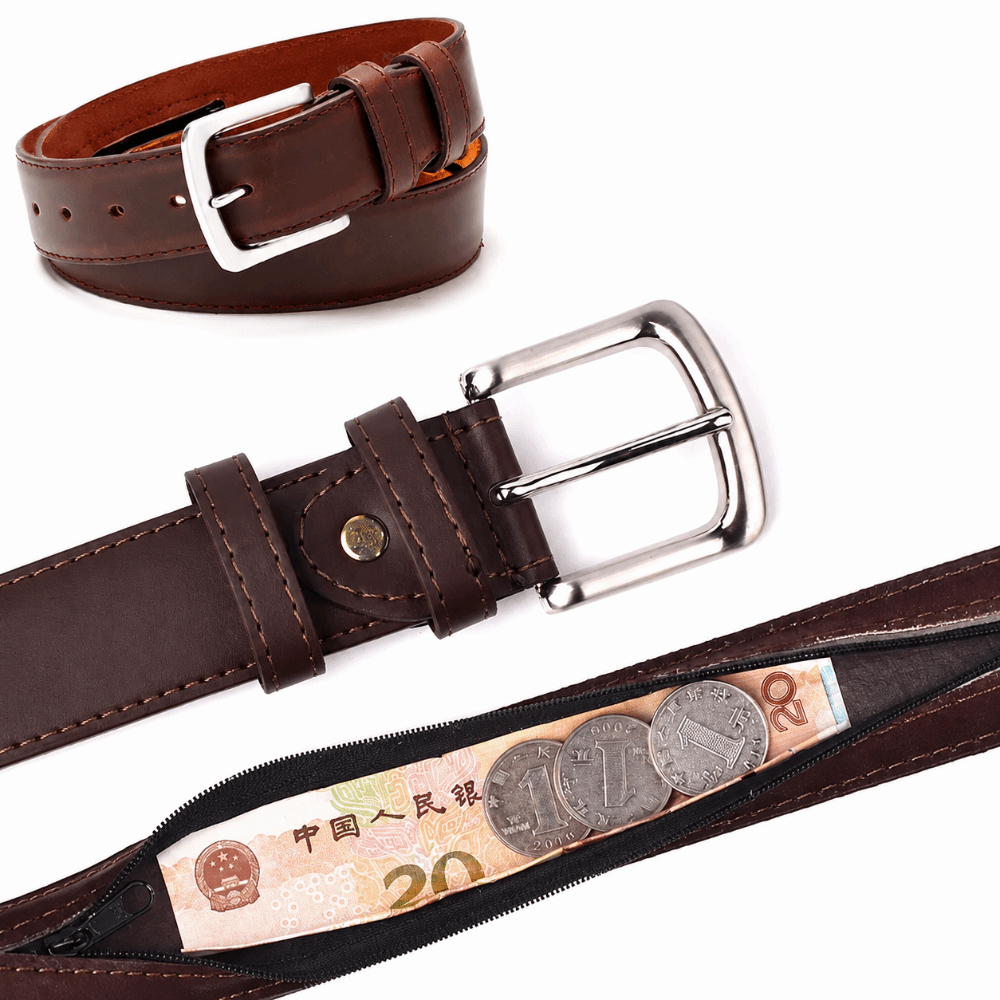보안 지퍼 숨김형 현금 벨트 PU 가죽 도난 방지 스트 - Money Belt Hidden 리뷰 및 가격