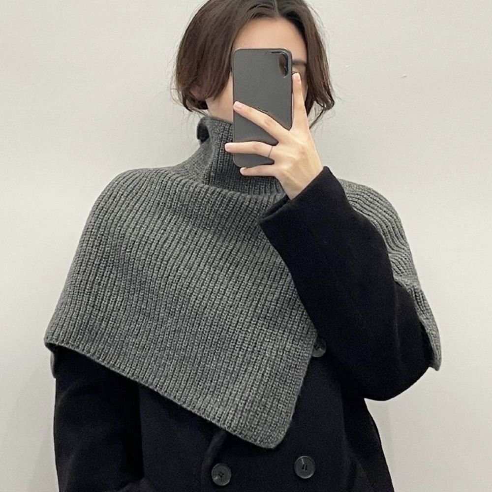 레트로 풀오버 니트 숄 따뜻한 두꺼운 하이넥 스카프 불 - Travel Accessories For Women 리뷰 및 가격