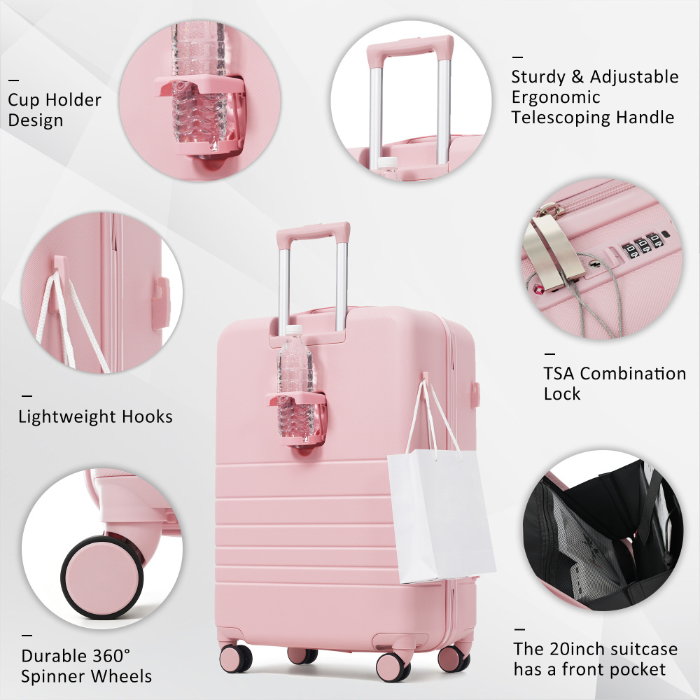 USB 충전 포트가 있는 4피스 여행가방 세트 - 20 - Toiletry Bag Tsa 리뷰 및 가격