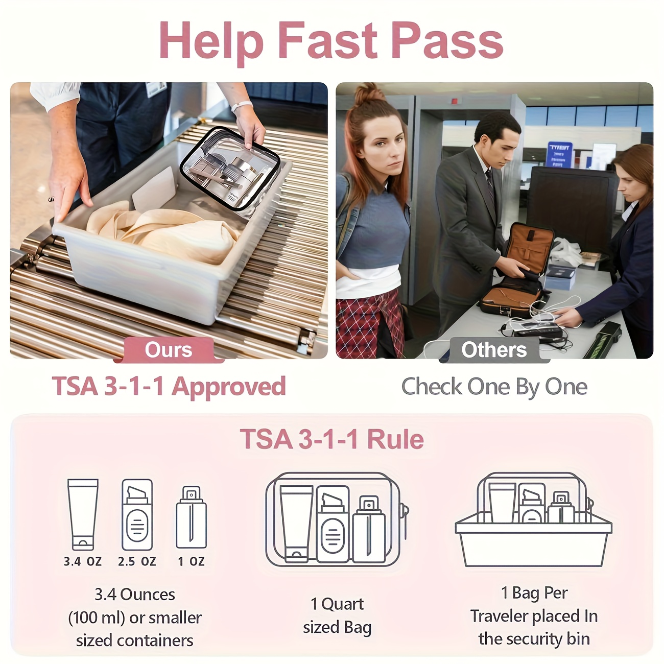 1pc 투명 메이크업 가방 투명 여행 세면 용품 파우치 - Toiletry Bag Tsa 리뷰 및 가격