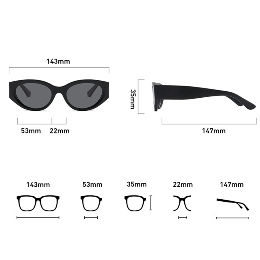 여성 남성 클래식 캣아이 편광 선글라스 고품질 프레임  - Travel Accessories Luxury Brands 리뷰 및 가격
