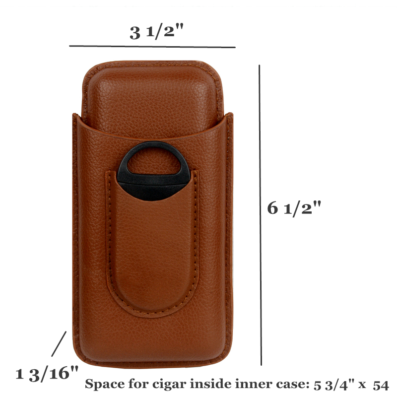 가죽 시가 케이스 브라운 시가 홀더 미니 여행용 휴머더 - Travel Accessories On Sale 리뷰 및 가격