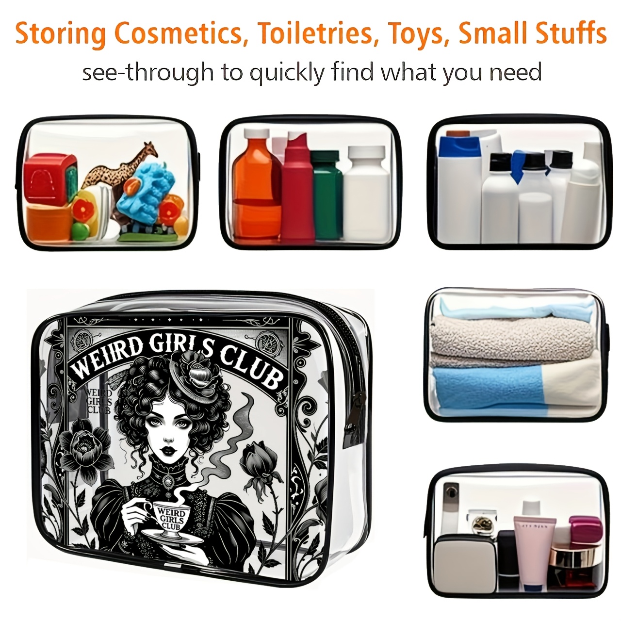 1PC 투명 메이크업 가방 여행용 세면도구 가방 파우치 - Toiletry Bag Tsa 리뷰 및 가격