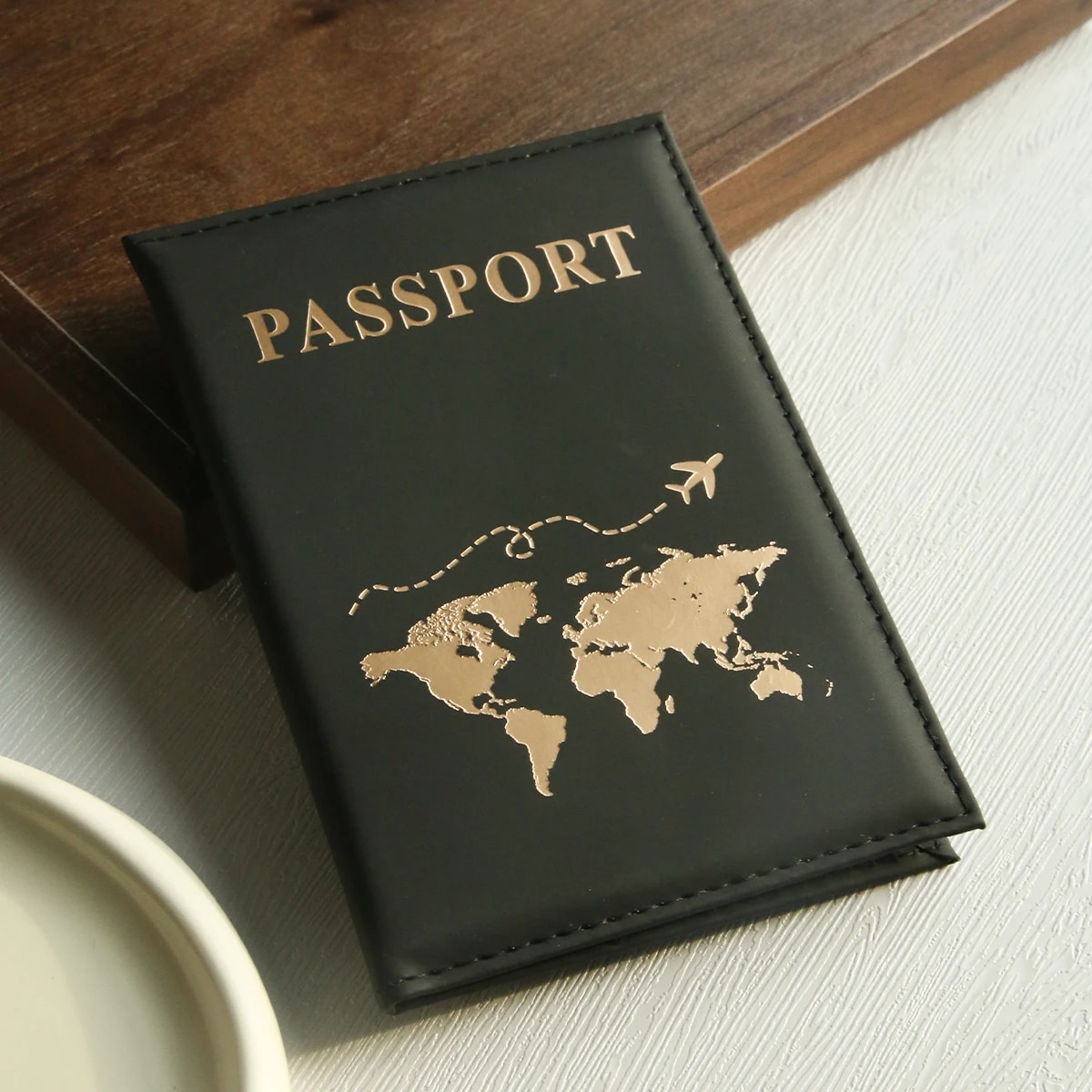 세계 지도 패턴 여권 홀더, 맞춤형 텍스트, 휴대용 케 - Travel Accessories In Store 리뷰 및 가격