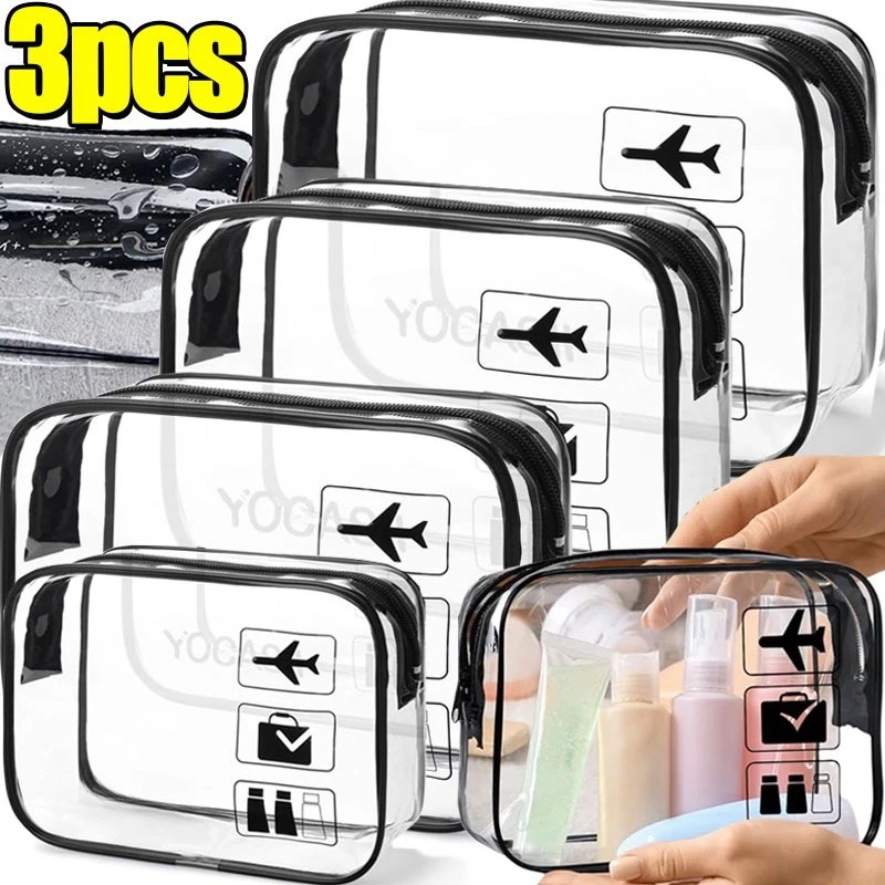 1/3pcs 투명 지퍼 메이크업 가방 주최자 상자 남성 - Toiletry Bag Tsa 리뷰 및 가격