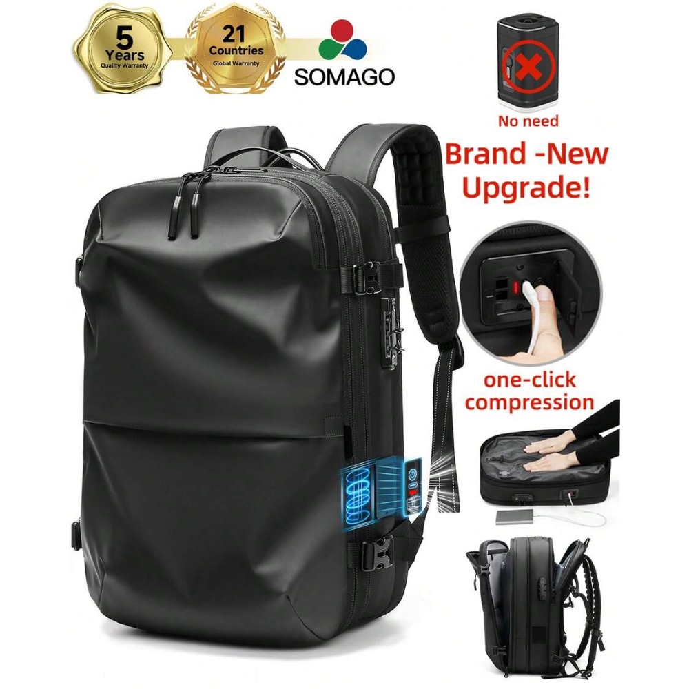 원클릭 확장형 진공 압축 백팩 60L (TSA 잠금장치 - Travel Lock Tsa Approved 리뷰 및 가격
