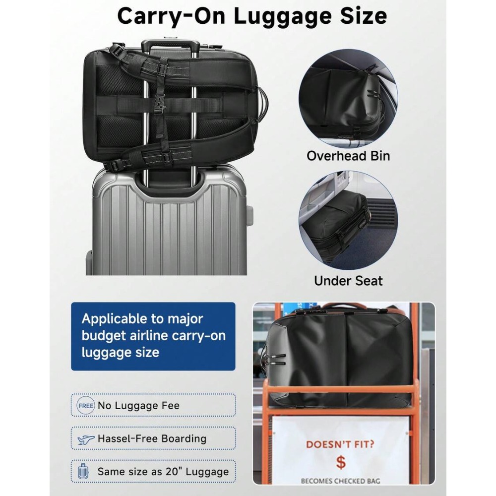 원클릭 확장형 진공 압축 백팩 60L (TSA 잠금장치 - Travel Lock Tsa Approved 리뷰 및 가격