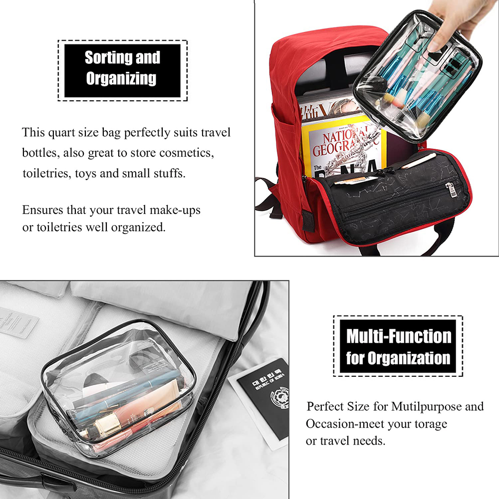 화장품 주머니 3 Pcs 명확한 세면 용품 가방 공항에 - Toiletry Bag Tsa 리뷰 및 가격
