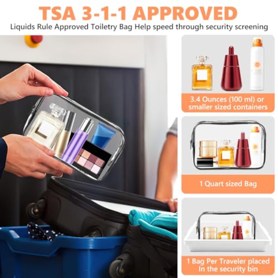 투명 메이크업 가방, 지퍼가 달린 휴대용 여행용 세면도 - Toiletry Bag Tsa 리뷰 및 가격
